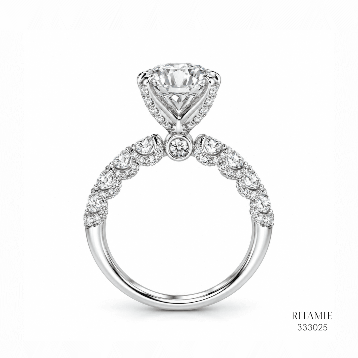 Elegant Round Diamond Ring 333025