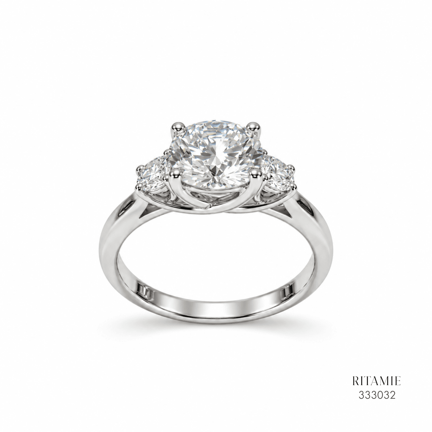 Three Stone Lab Grown Diamond Ring 333032