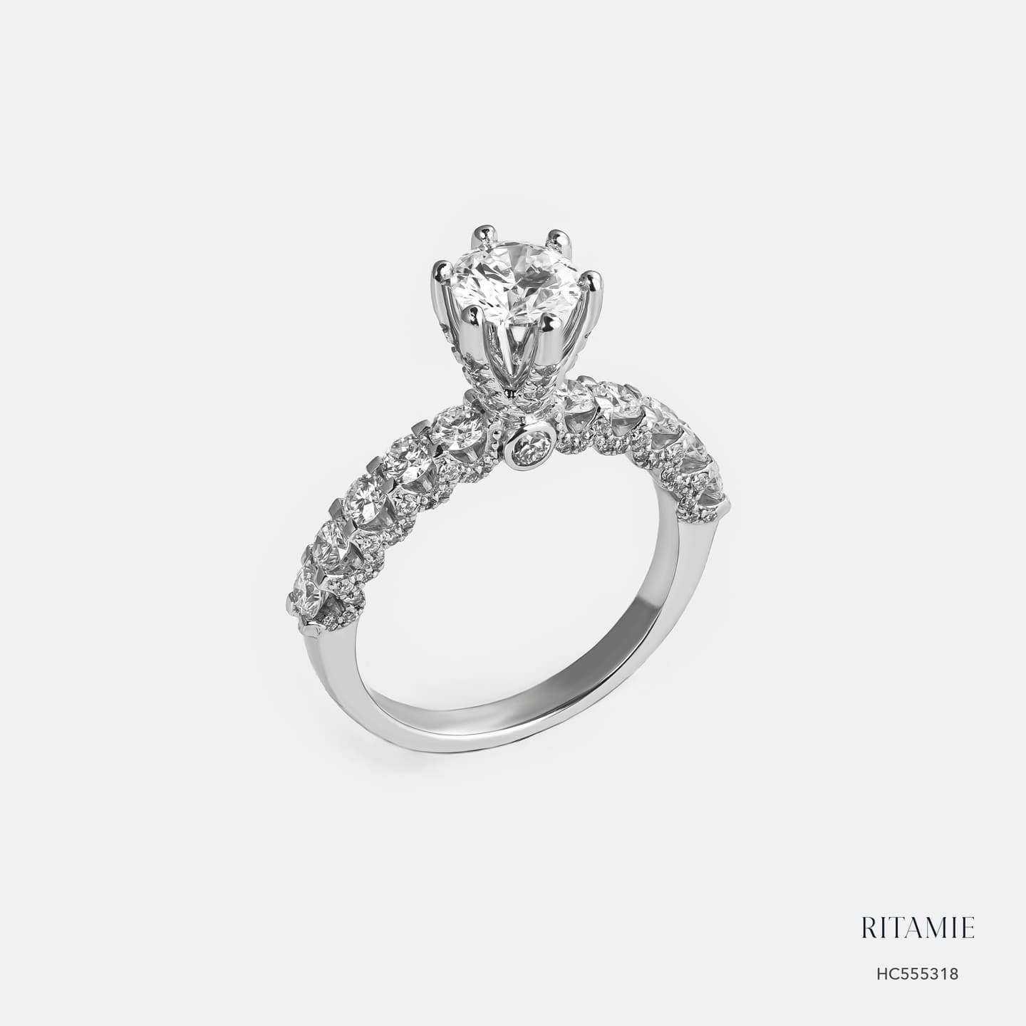 Hera Radiance 10K White Gold Lab Diamond Ring HC555318