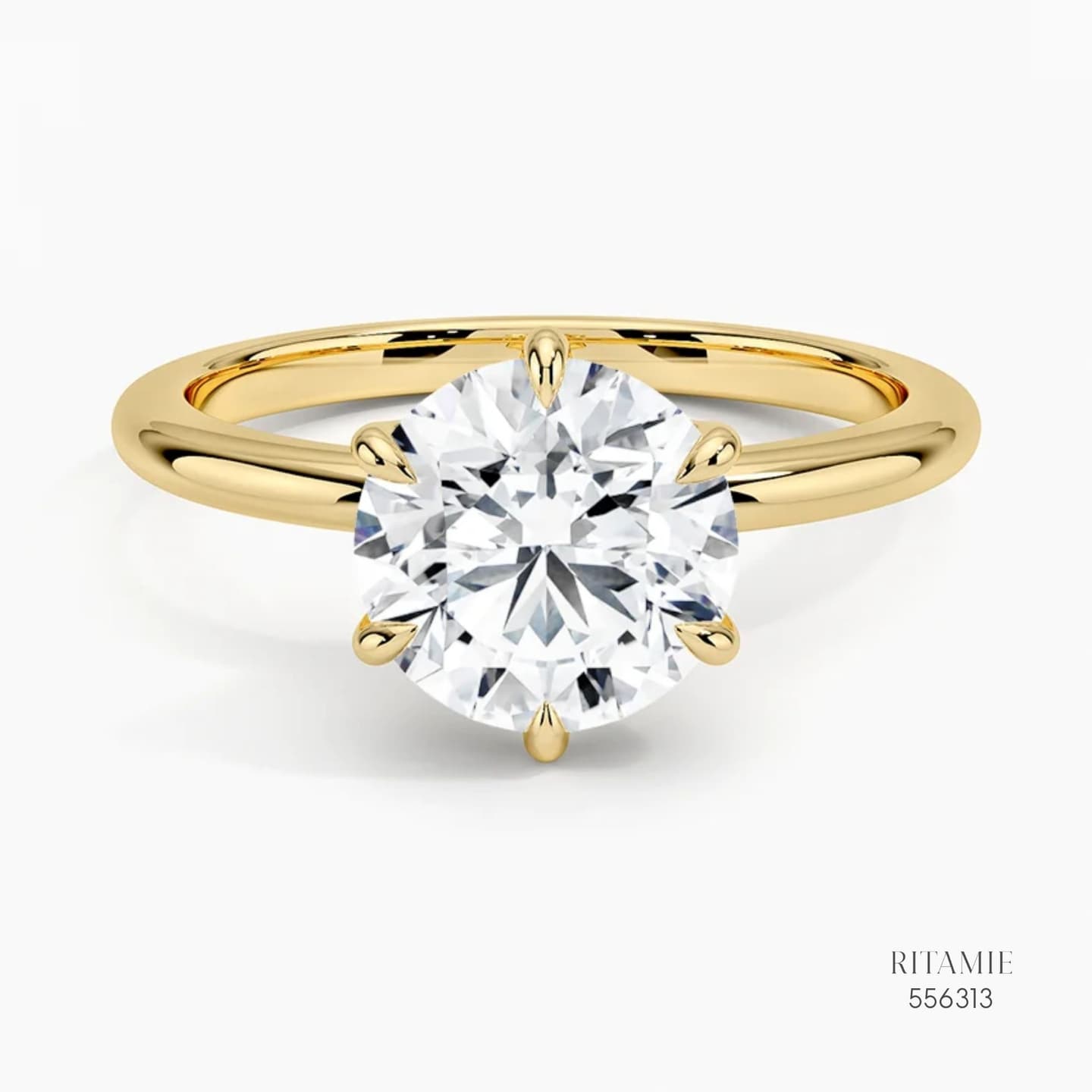 Classic Round Brilliant Solitaire Ring556313