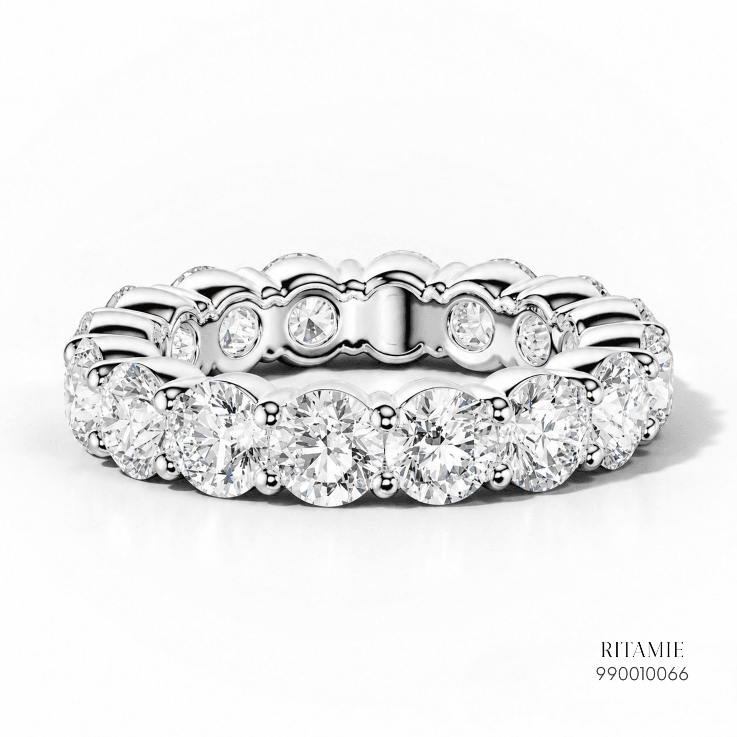 Round Cut Diamond Shared Prong Eternity Ring 990010066