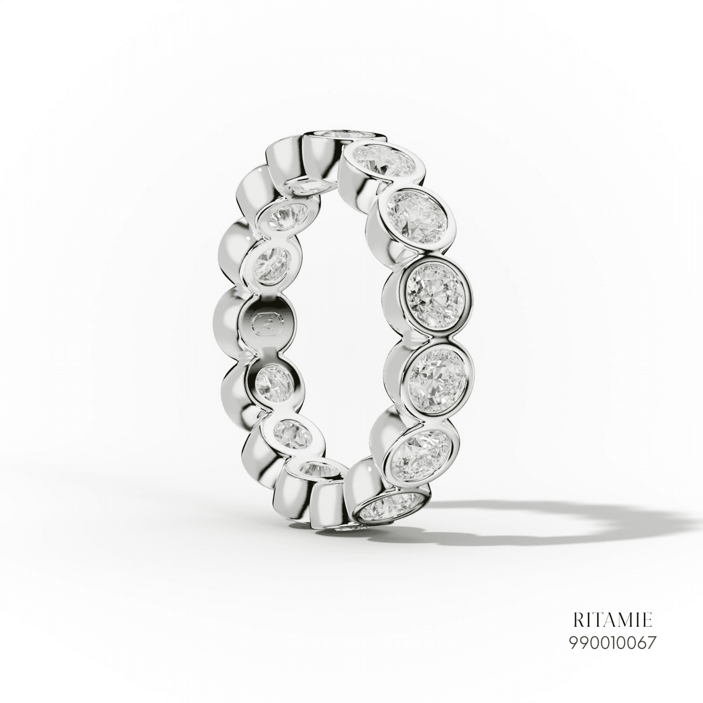 Bezel Set Round Diamond Eternity Ring 990010067