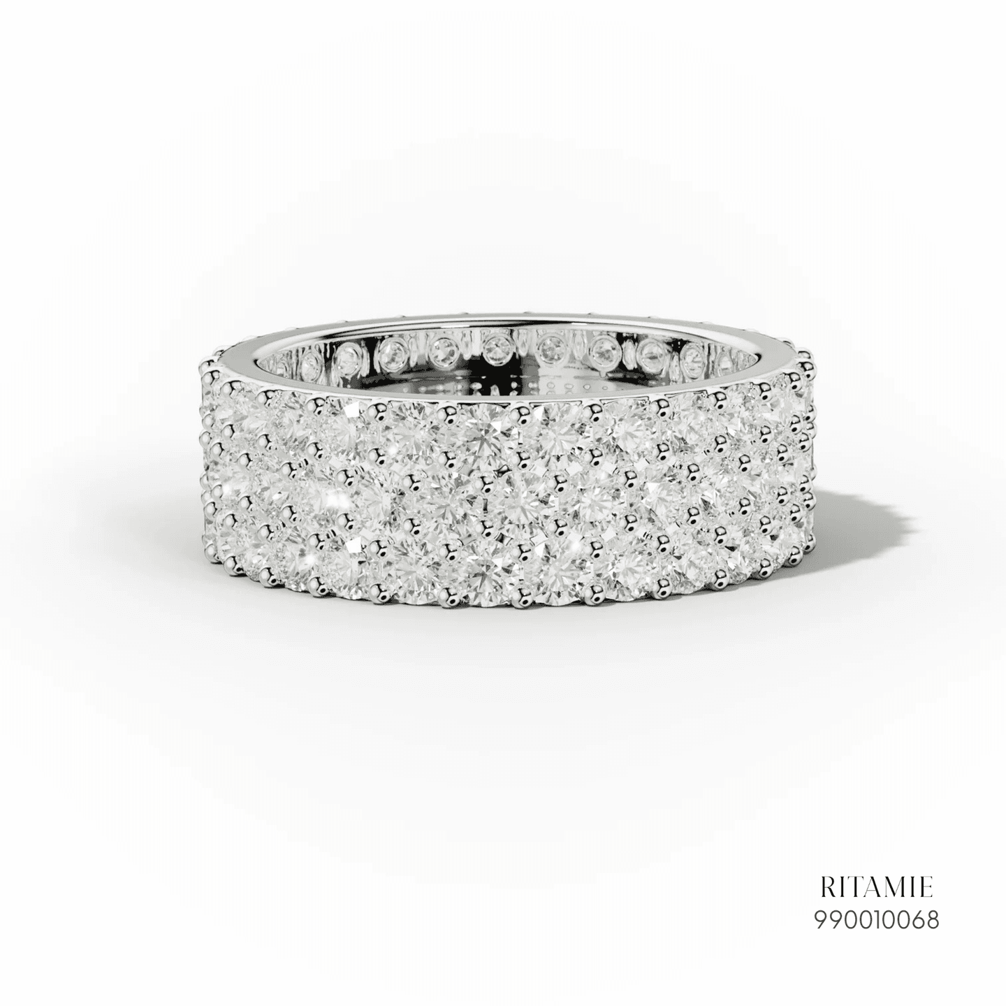 Multi-Row Pavé Diamond Eternity Ring 990010068