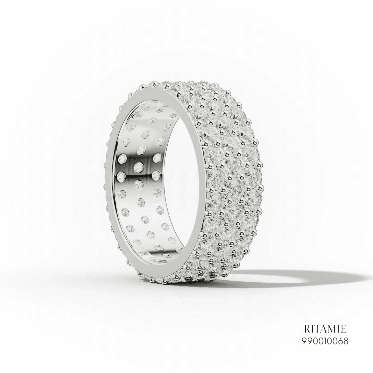 Multi-Row Pavé Diamond Eternity Ring 990010068