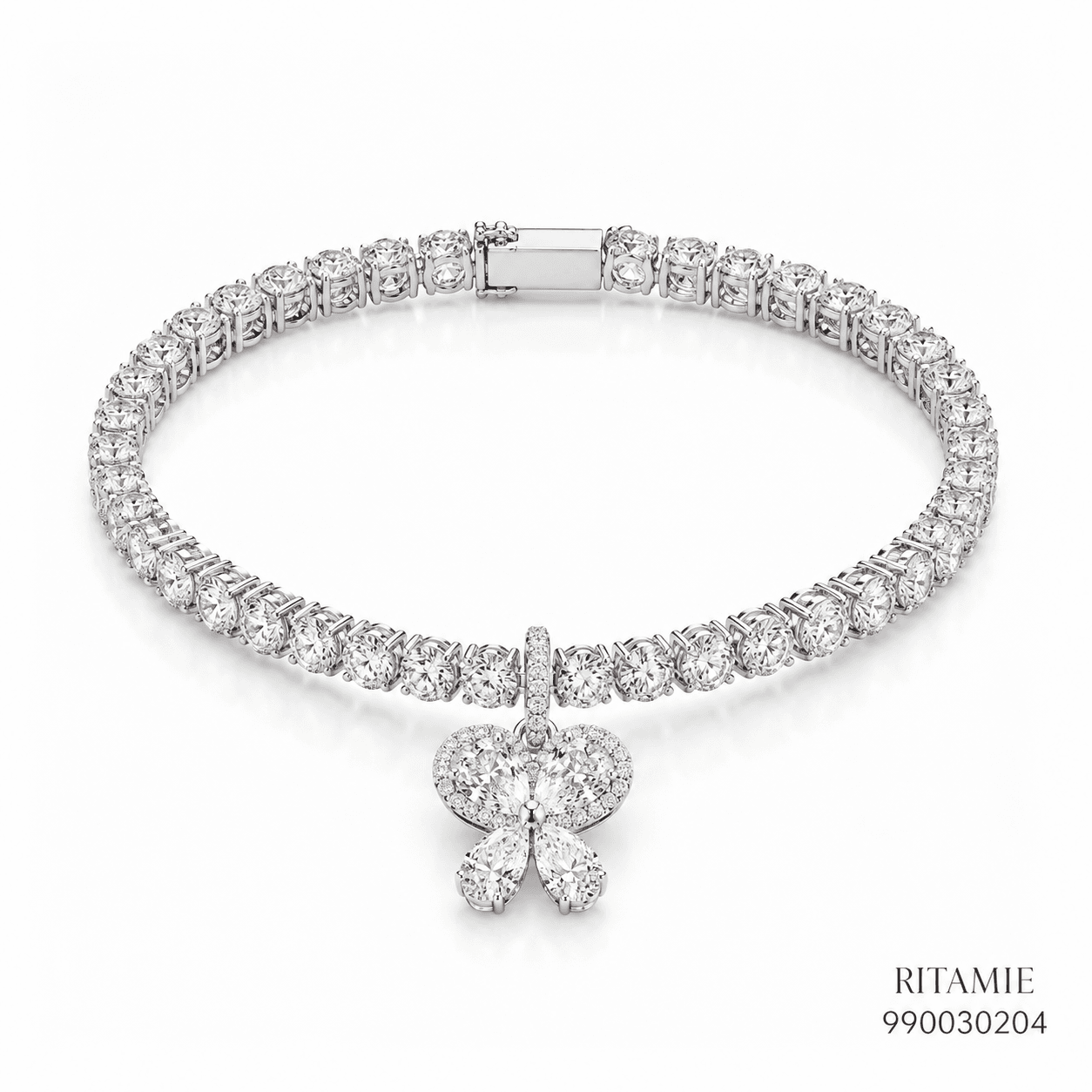 Butterfly Diamond Tennis Bracelet