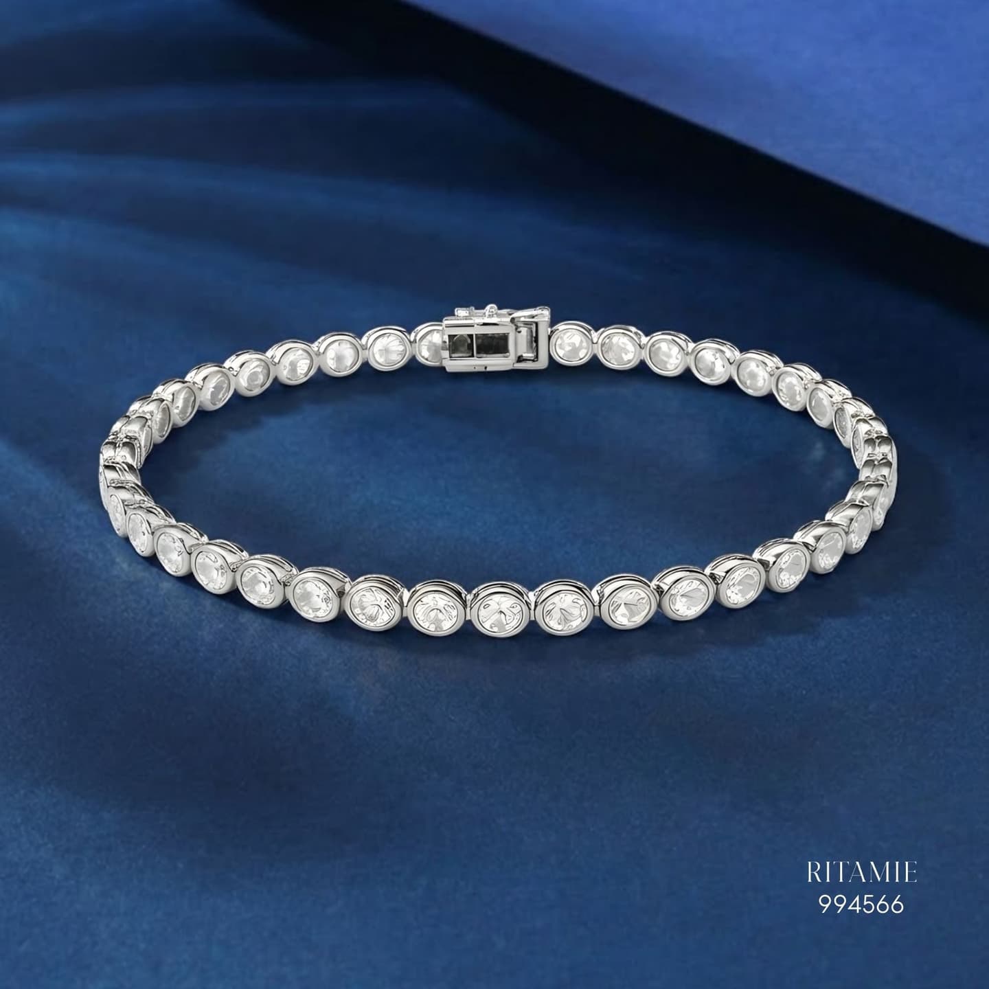 The Bezel Lumiere  Moissanite - 3mm Tennis Bracelet 994566