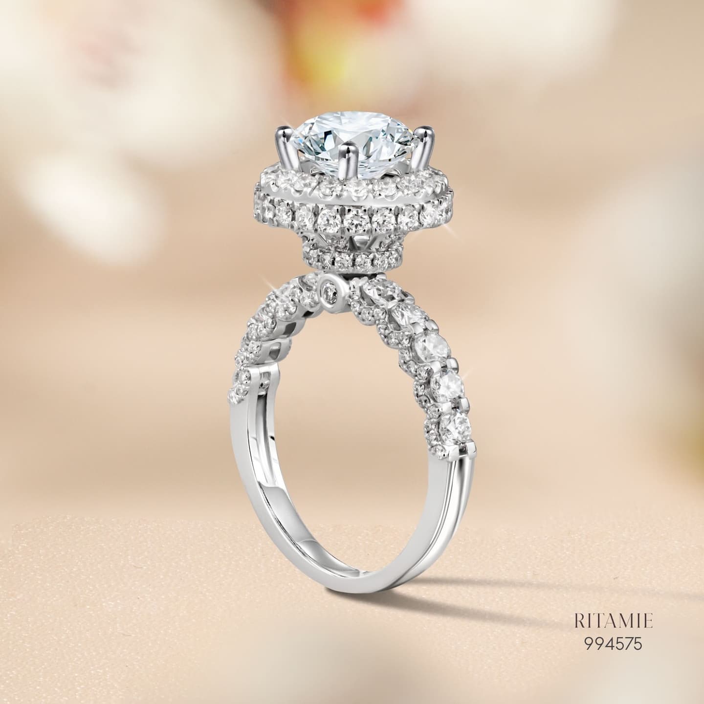 Celestia Halo Lab Grown Diamond Ring – 2.06 ct 994575
