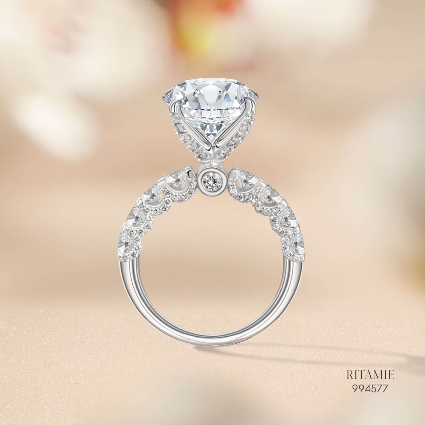 Celestia Halo Lab Grown Diamond Ring – 4.19 ct 994577