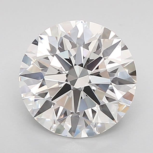 2.05 carat D IF ID ROUND Lab Grown Diamond IGI LG838645396 H&A