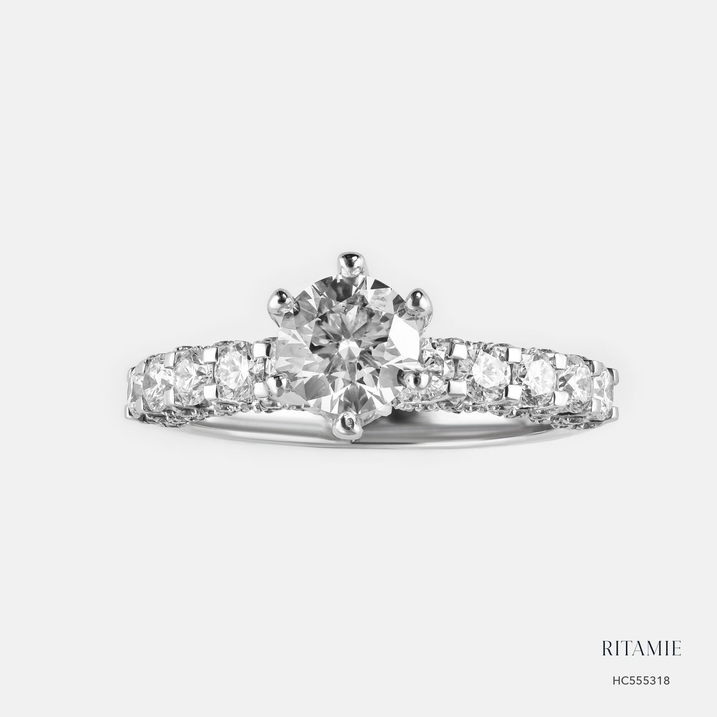 Hera Radiance 10K White Gold Lab Diamond Ring HC555318
