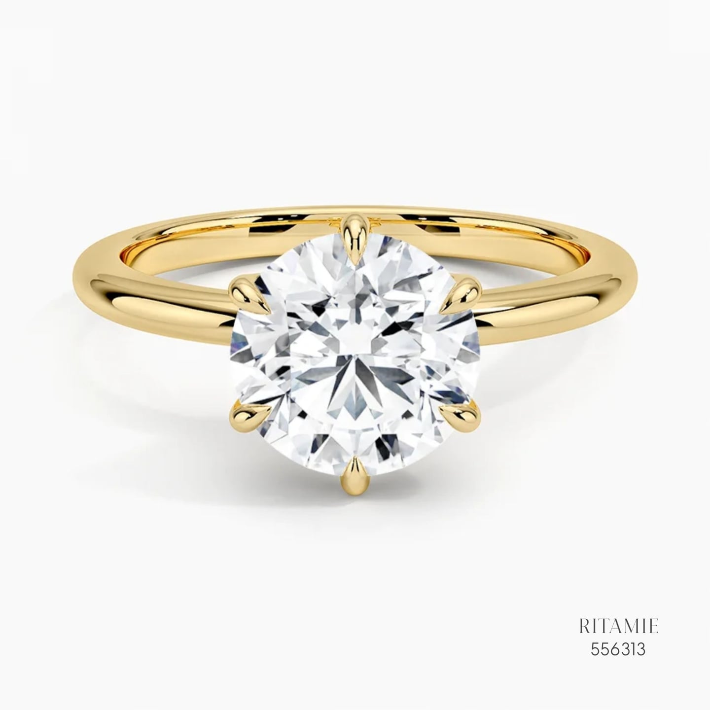 Classic Round Brilliant Solitaire Ring556313
