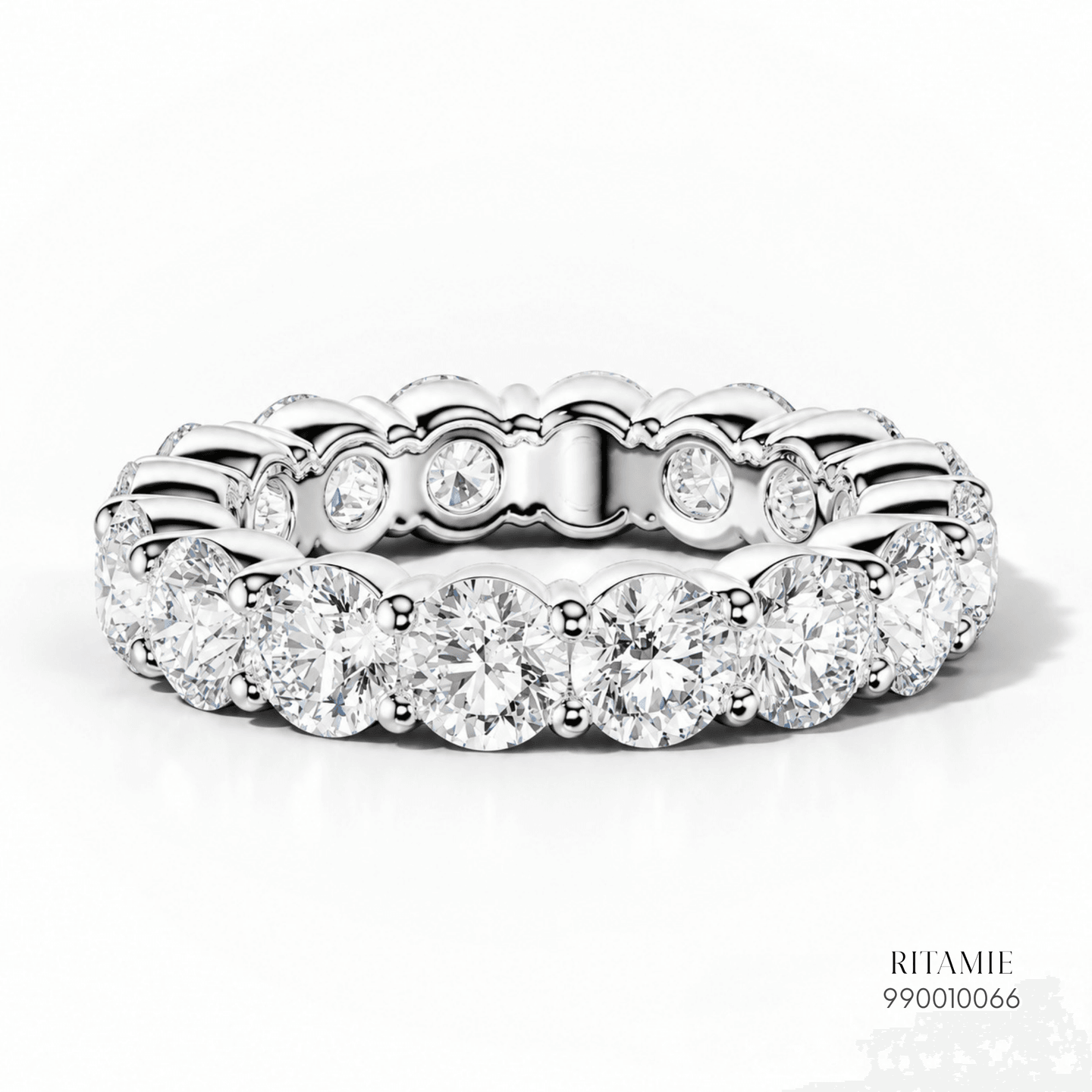 Round Cut Diamond Shared Prong Eternity Ring 990010066