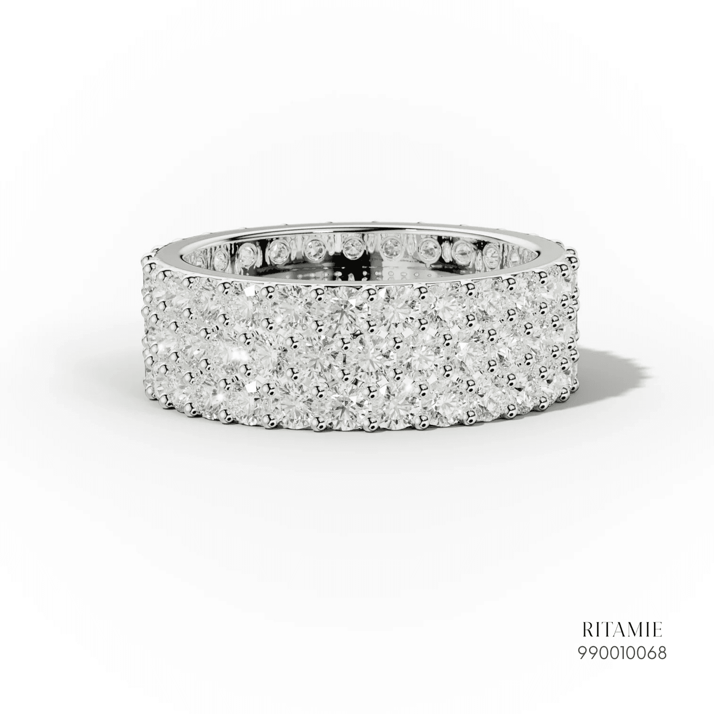Multi-Row Pavé Diamond Eternity Ring 990010068