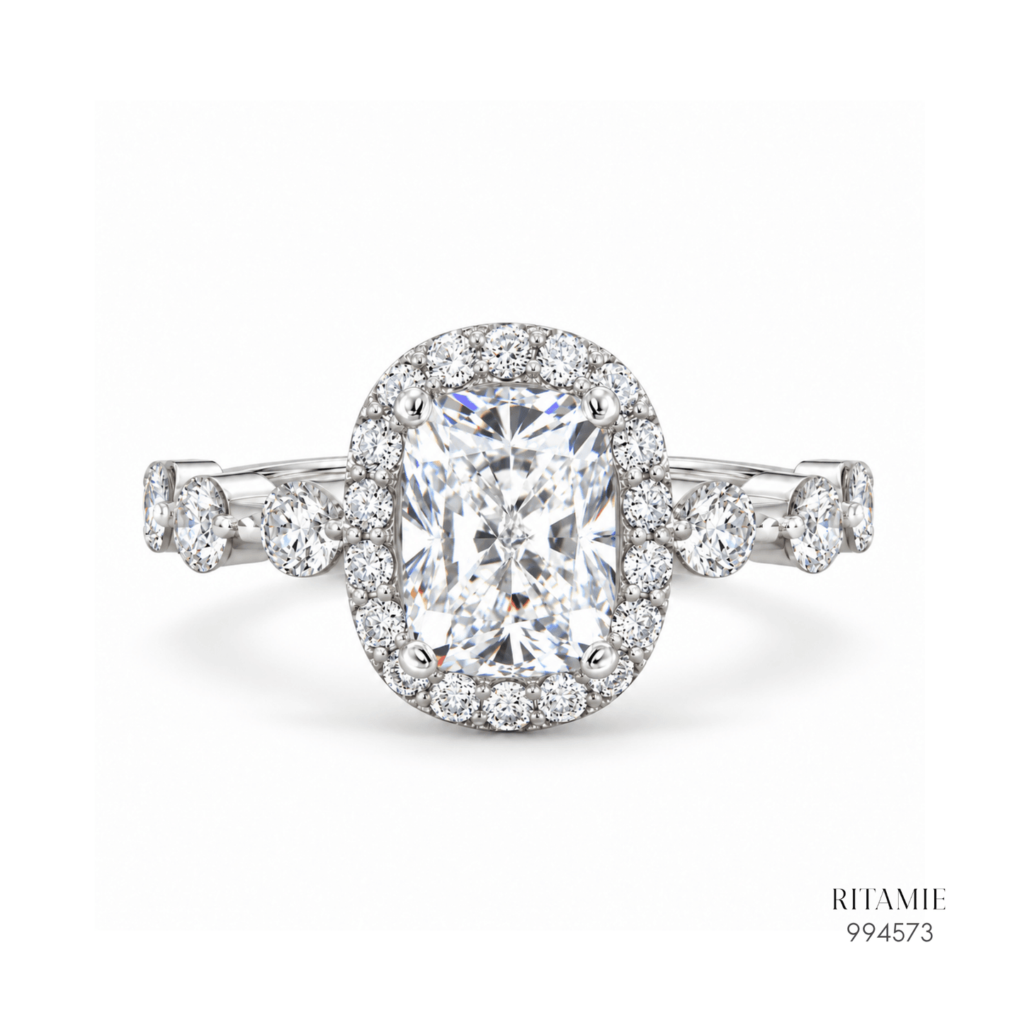 Cushion Halo Lab Grown Diamond Ring – 2.02 ct 994573