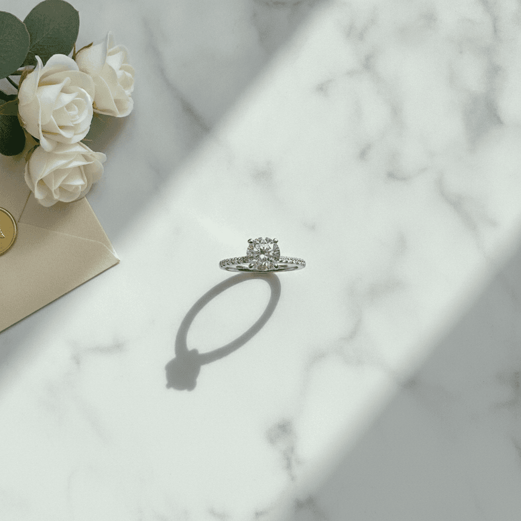 Round Brilliant Lab Grown Diamond Engagement Ring 333027