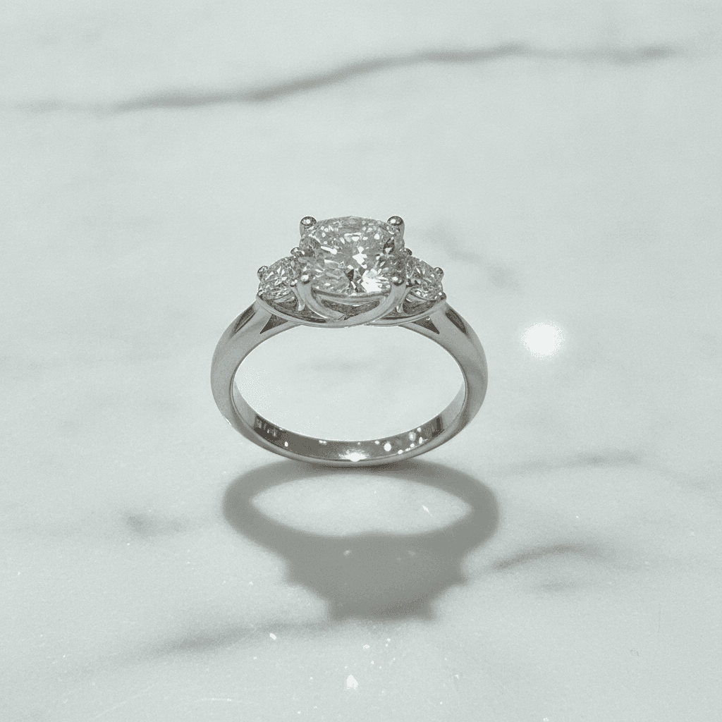 Three Stone Lab Grown Diamond Ring 333032