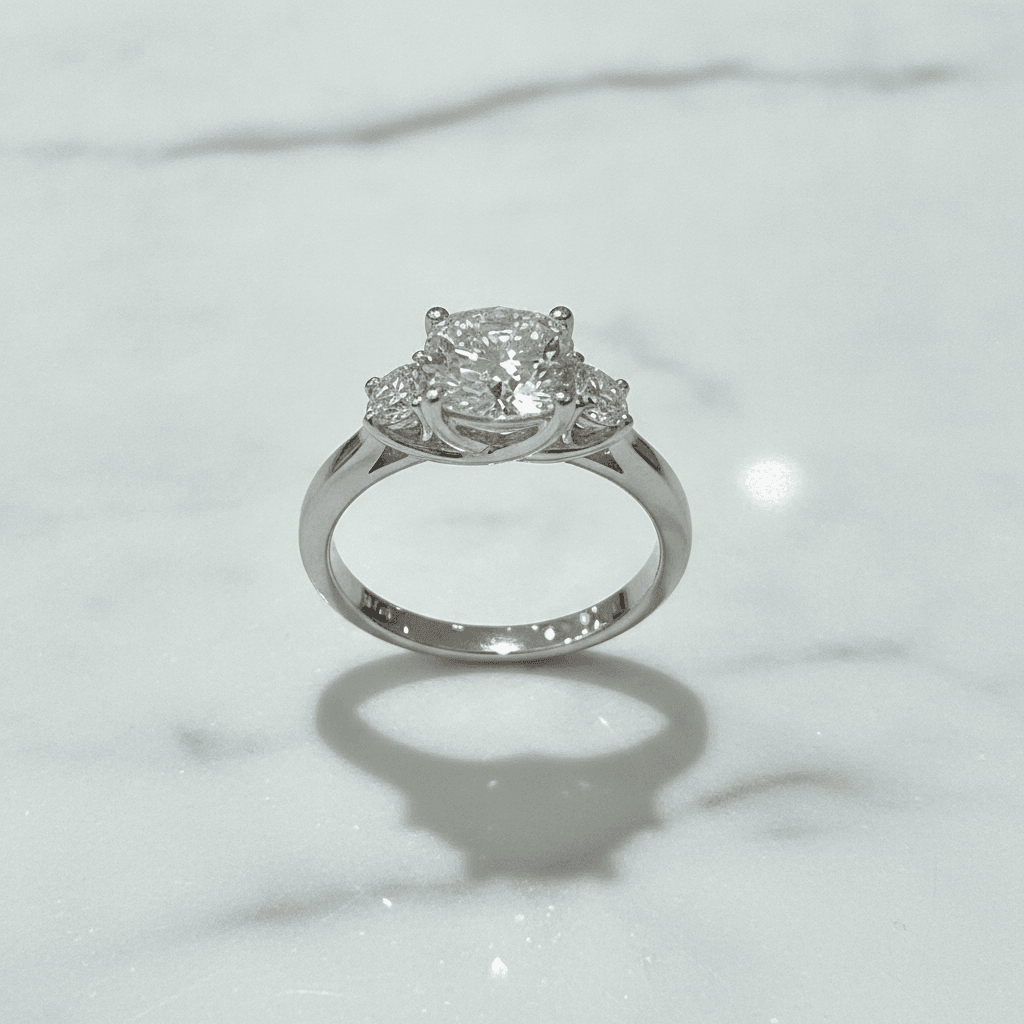 Three Stone Lab Grown Diamond Ring 333032