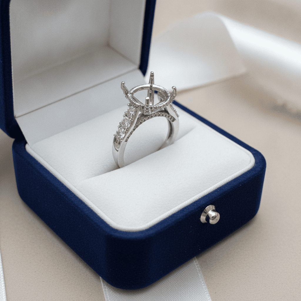 Round Diamond Engagement Ring Setting 333038