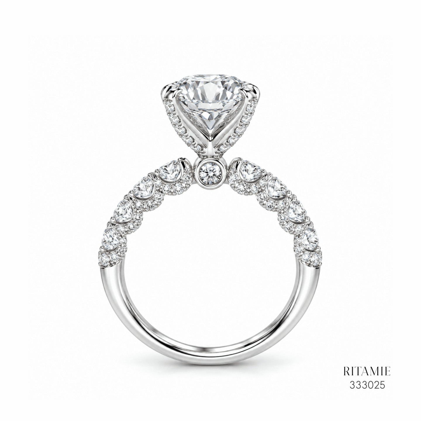 Elegant Round Diamond Ring 333025