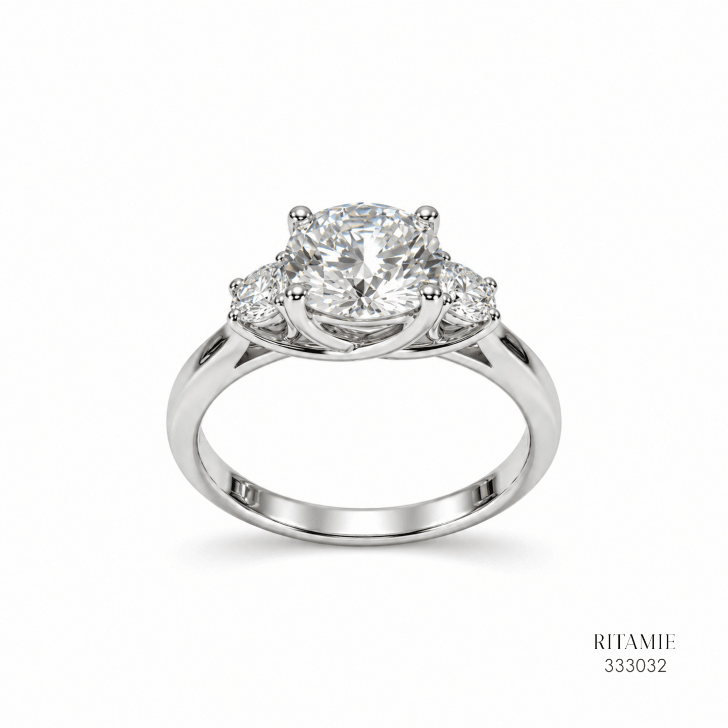 Three Stone Lab Grown Diamond Ring 333032