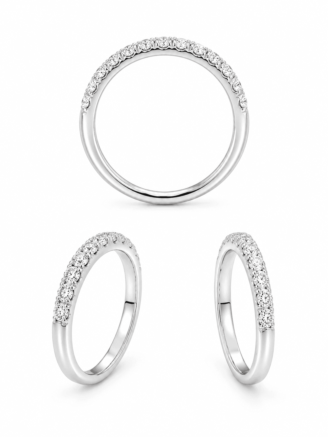 Diamond Half-Eternity Band Ring 333034