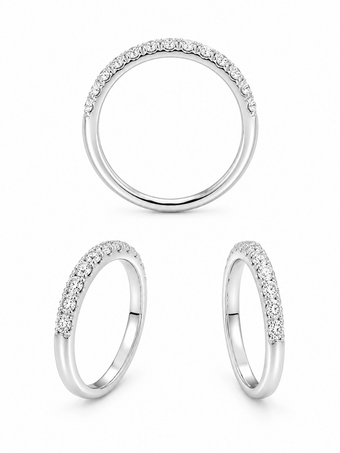 Diamond Half-Eternity Band Ring 333034