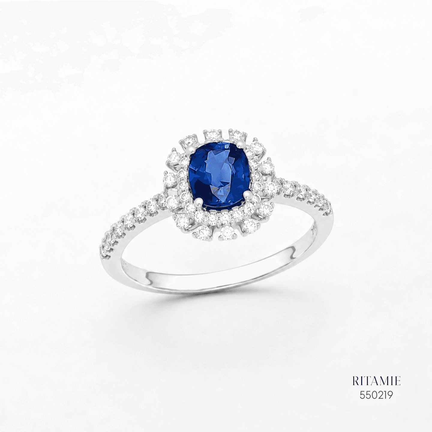 Sapphire 14K Gold Diamond Ring HC550219