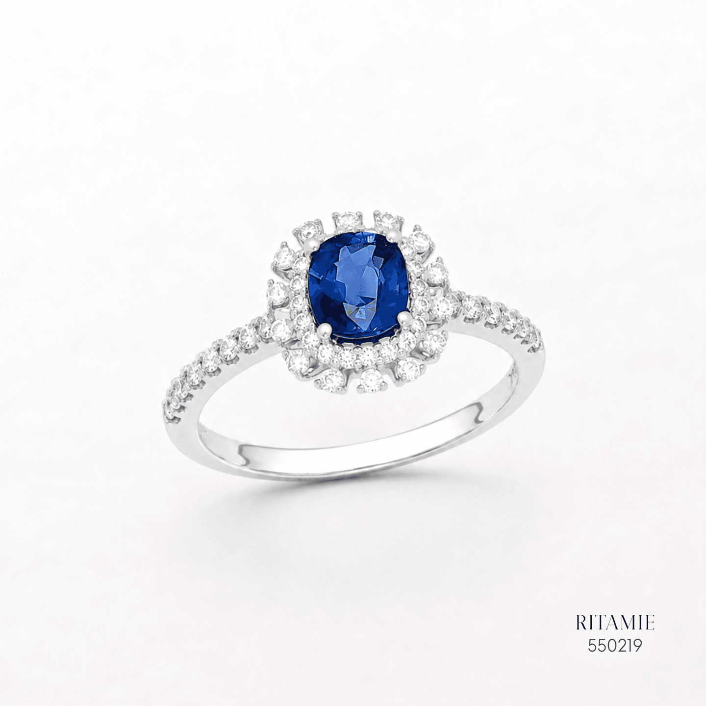 Sapphire 14K Gold Diamond Ring HC550219