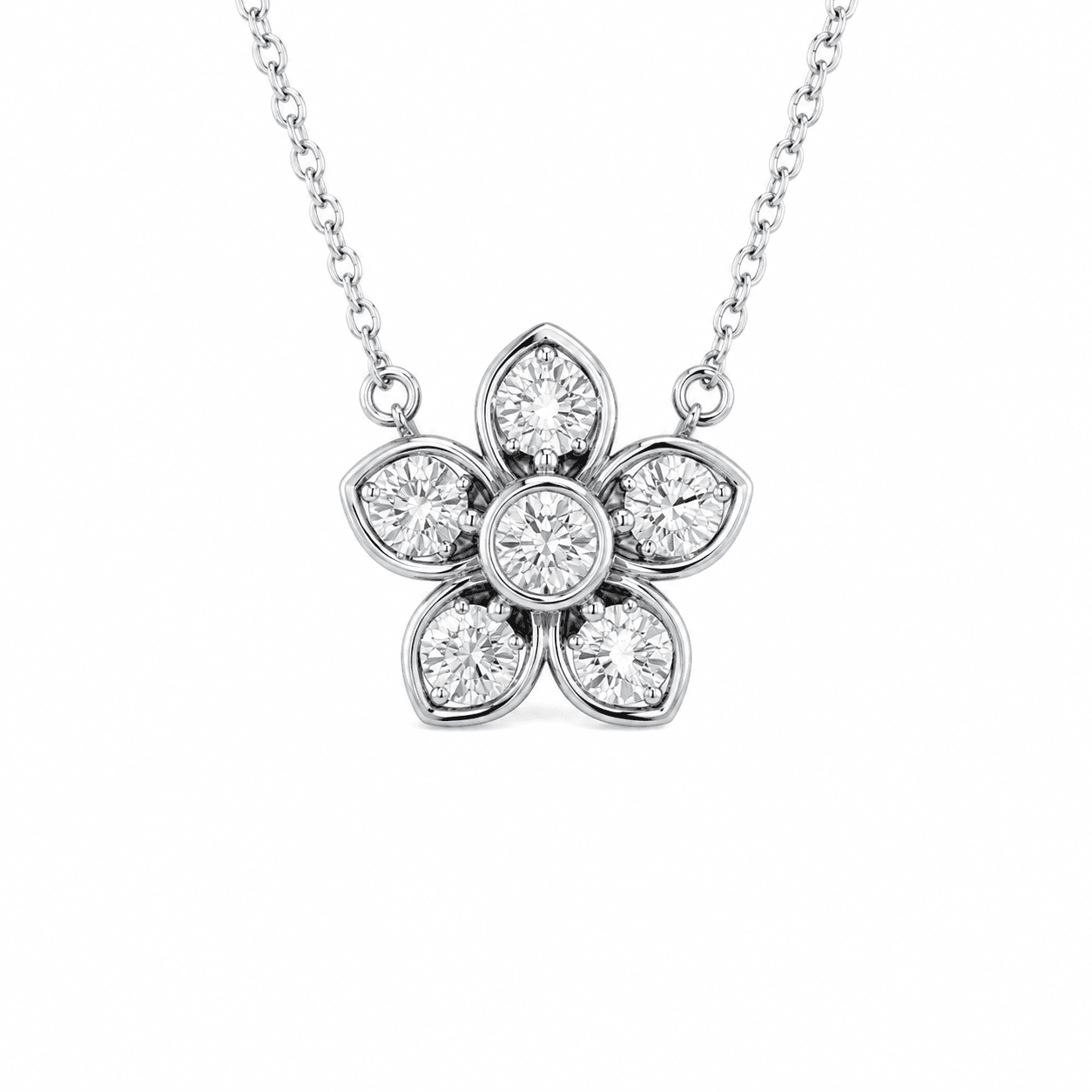 Bloom Diamond Flower Necklace 556239