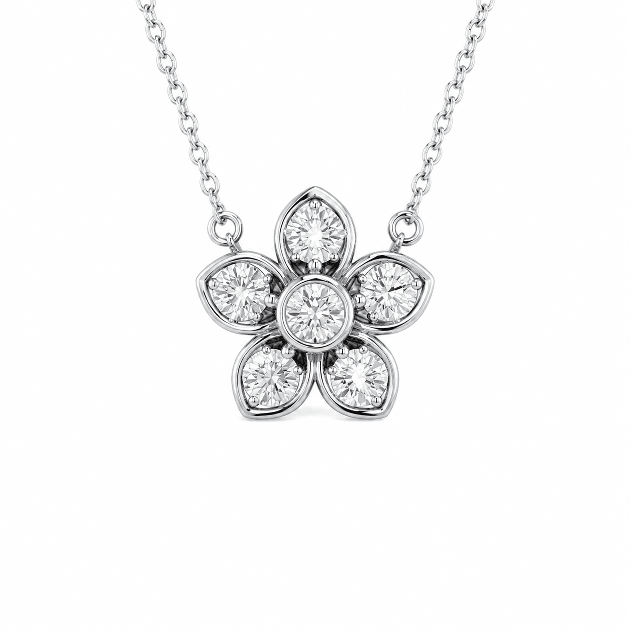 Bloom Diamond Flower Necklace 556239