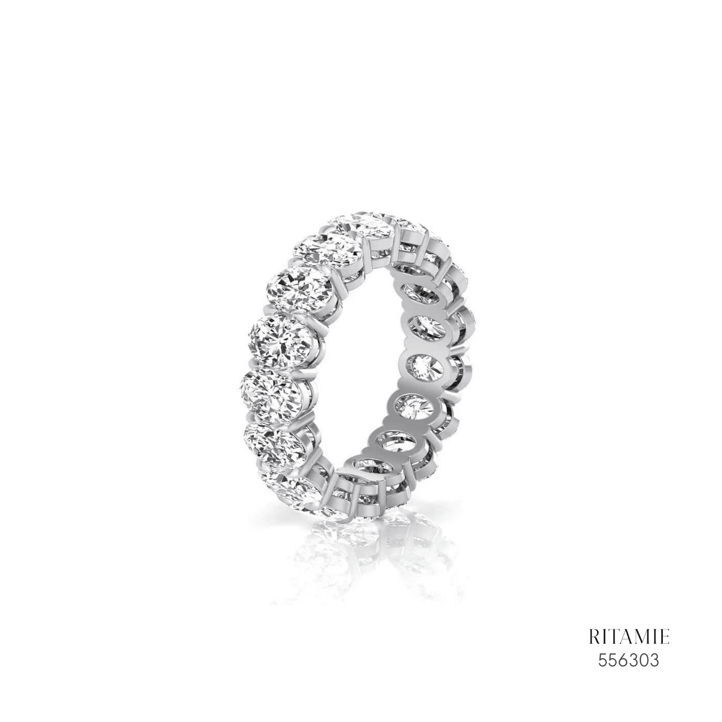 Oval Cut Diamond Eternity Ring 556303