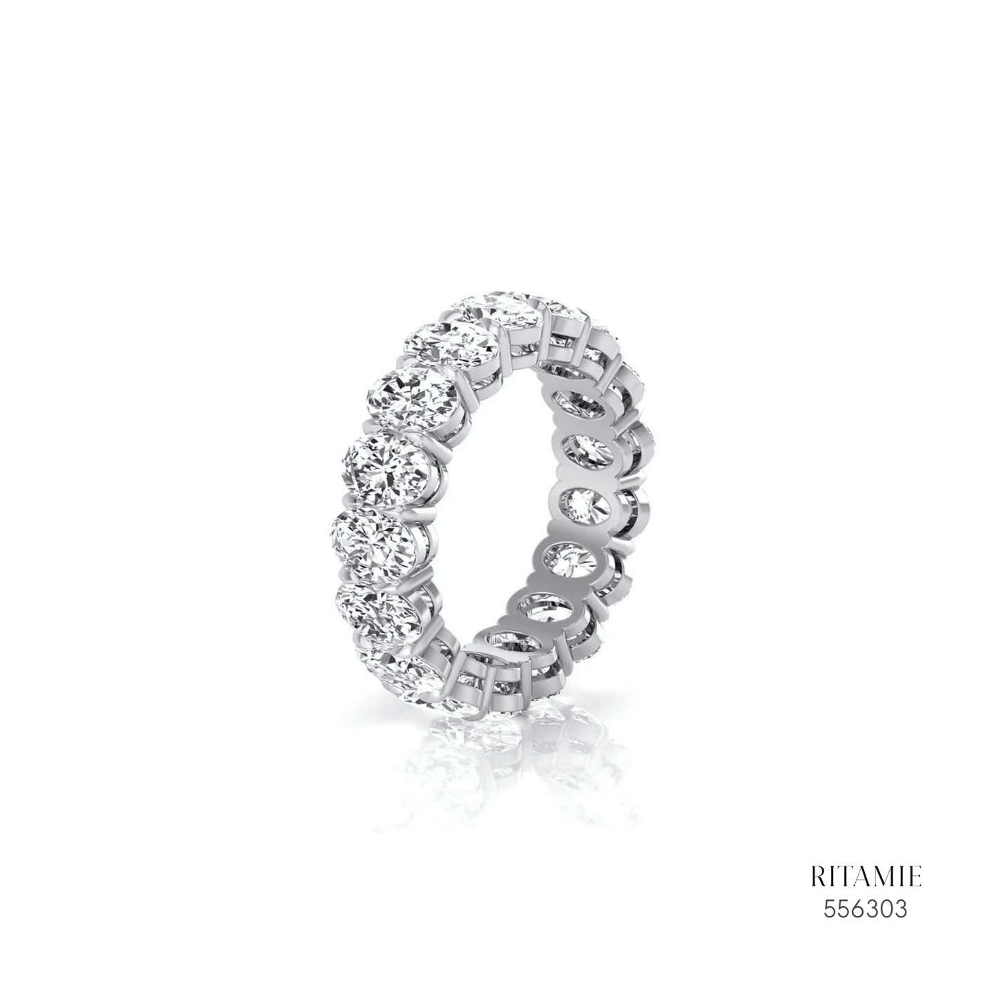 Oval Cut Diamond Eternity Ring 556303