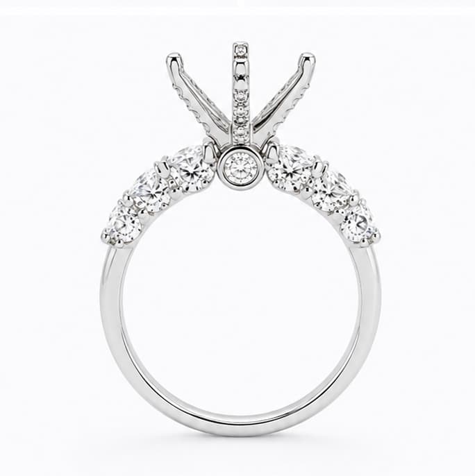 Lab-Grown Diamond Hidden Halo Engagement Ring Setting 556304