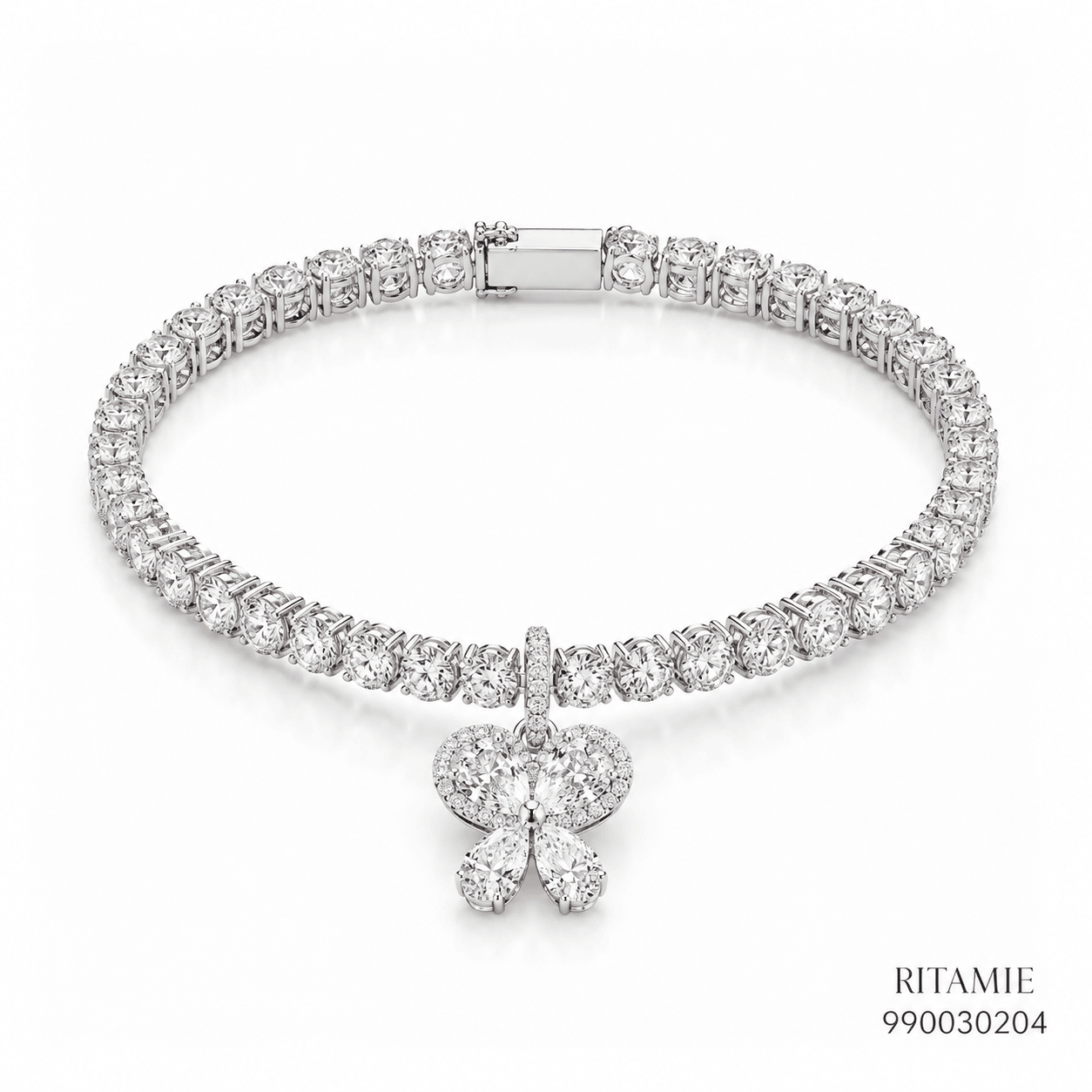 Butterfly Diamond Tennis Bracelet