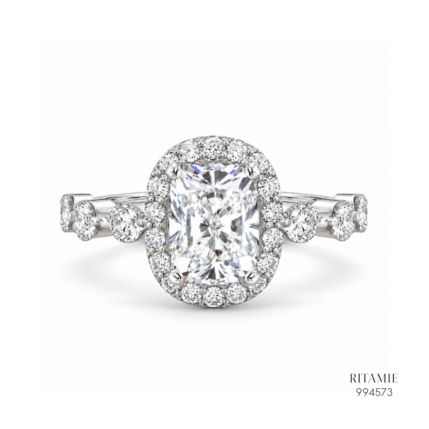 Cushion Halo Lab Grown Diamond Ring – 2.02 ct 994573
