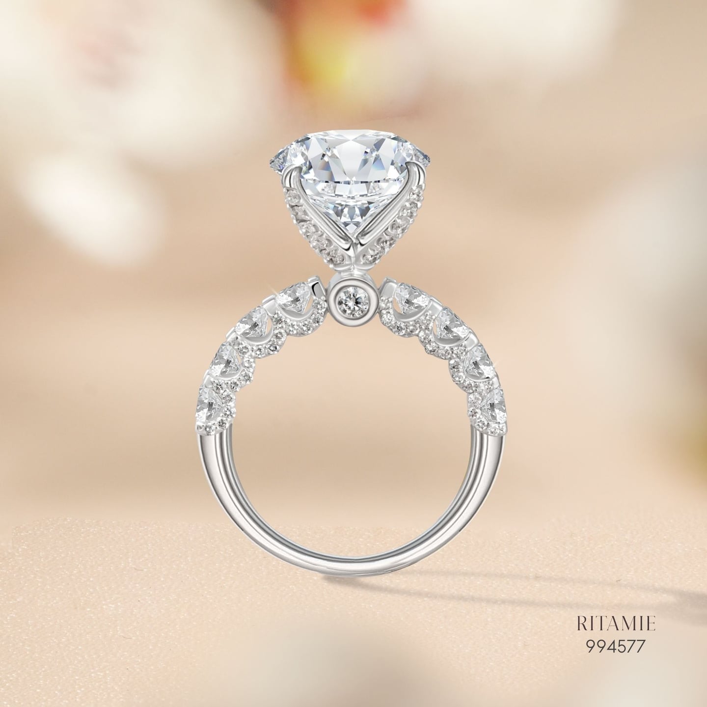 Celestia Halo Lab Grown Diamond Ring – 4.19 ct 994577