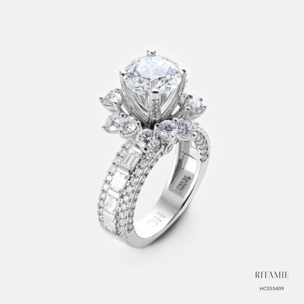 Alternative view of Pure Bliss 2ct Lab Diamond Ring – 10K White Gold HC555410