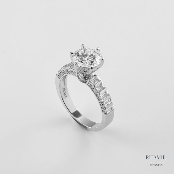 Alternative view of Celestial Glow 14K White Gold Lab Diamond Ring HC555415