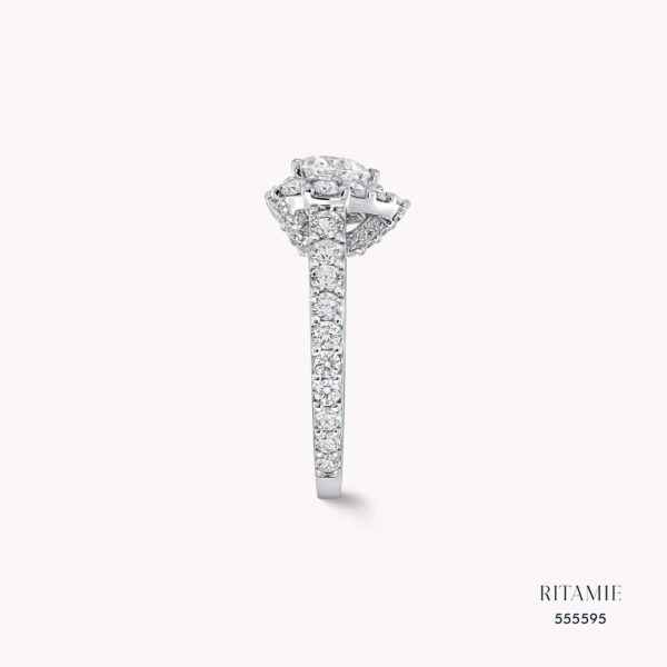 Alternative view of Eternal Heart Halo Lab-Grown Diamond Ring 555595
