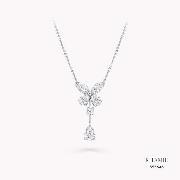 Fluttering Bloom Lab-Grown Diamond Necklace 555646