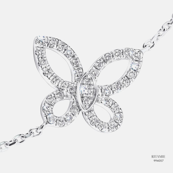 Alternative view of Butterfly Whispers Lab-Grown Diamond Bracelet 994057