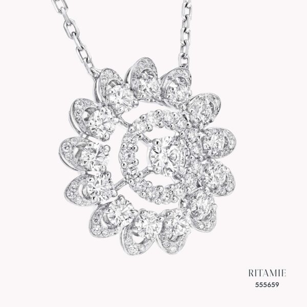 Alternative view of Solara Bloom Lab-Grown Diamond Necklace 555659