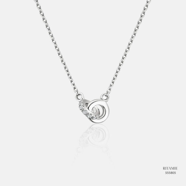 Eternal Knot Lab-Grown Diamond Necklace 555805