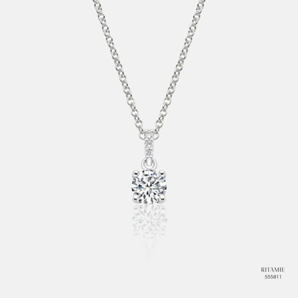 Classic Solitaire Lab-Grown Diamond Pendant 555811