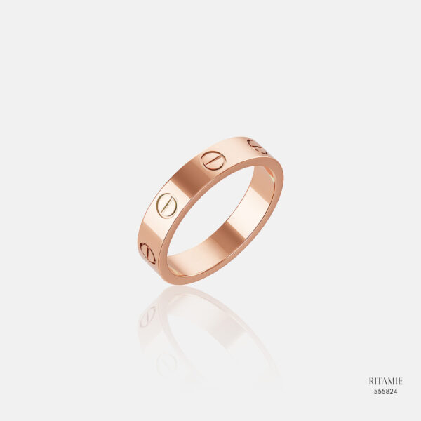 Alternative view of Vow Band Rose Gold Ring 555824