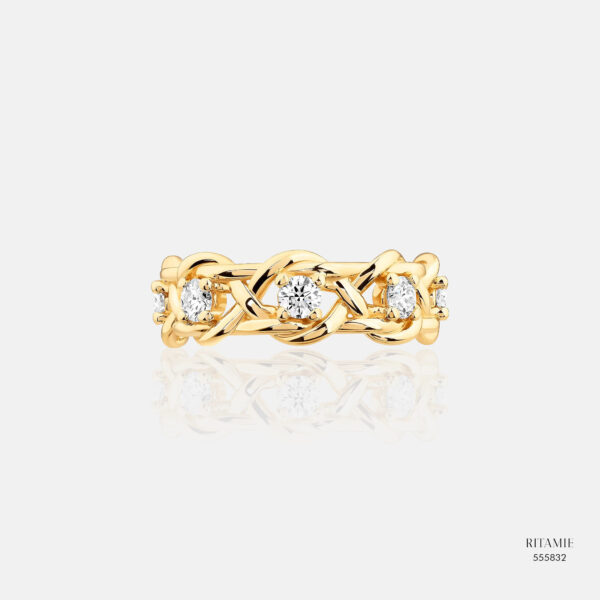 Eternal Golden Weave Lab-Grown Diamond Ring 555832