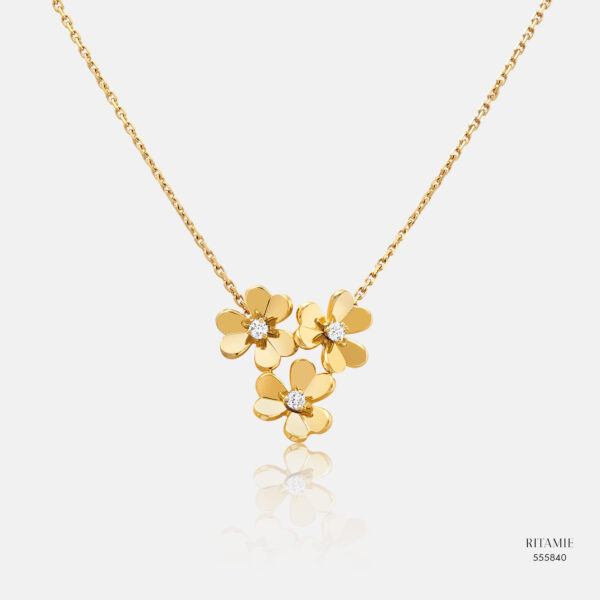 Flora Trio Lab Grown Diamond Necklace 555840