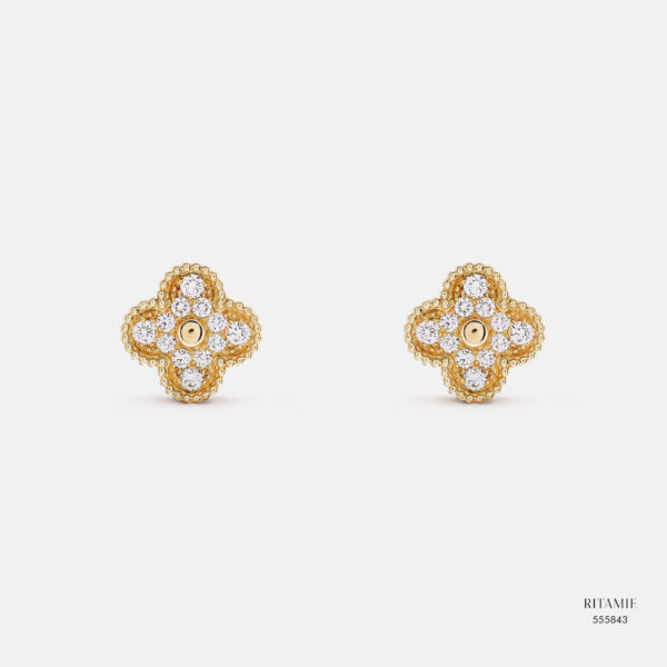 Golden Brilliance Lab-Grown Diamond Earrings 555843