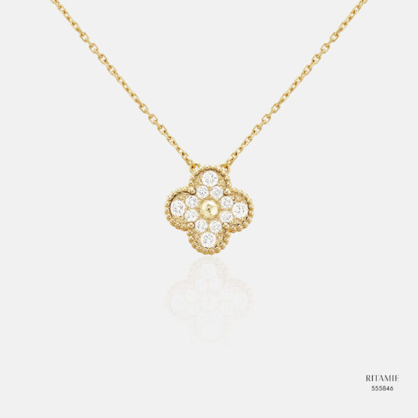 Golden Brilliance Natural Diamond Necklace 555846