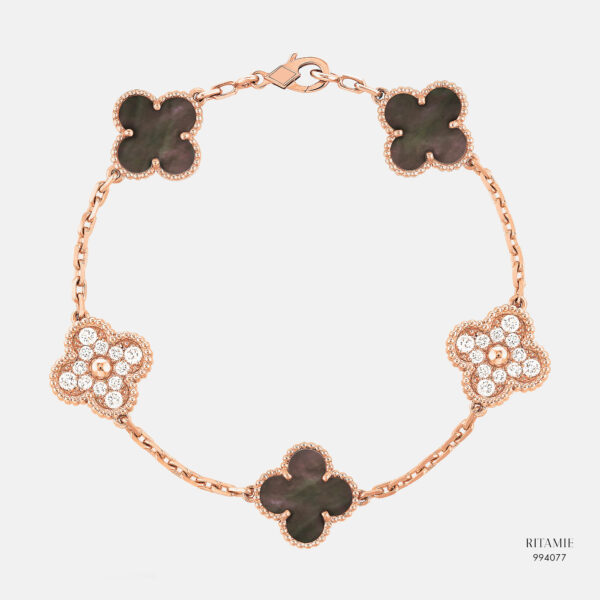 Starlit Grace Clover Natural Diamond Bracelet 994077